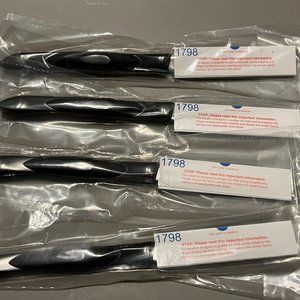 4x New Rare Cutco #1798 Mini Trimmer/Serrated Paring/Utility Sample Knives
